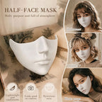 Fashion Hand Painted Half Face Mask Retro Antique Style Peking Opera Mask Cosplay Role Play Mask DIY Home Wall Decor Party Gift