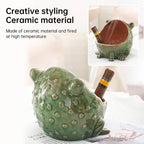 Cute Ceramic Frog Storage Bowl – Animal Figurine Key Candy Organizer, Home Desktop Decor