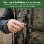 Multifunctional Belt Key Clip Carabiner Hook Buckle for Backpack Tactical EDC Outdoor Camping Hiking Survival Gear